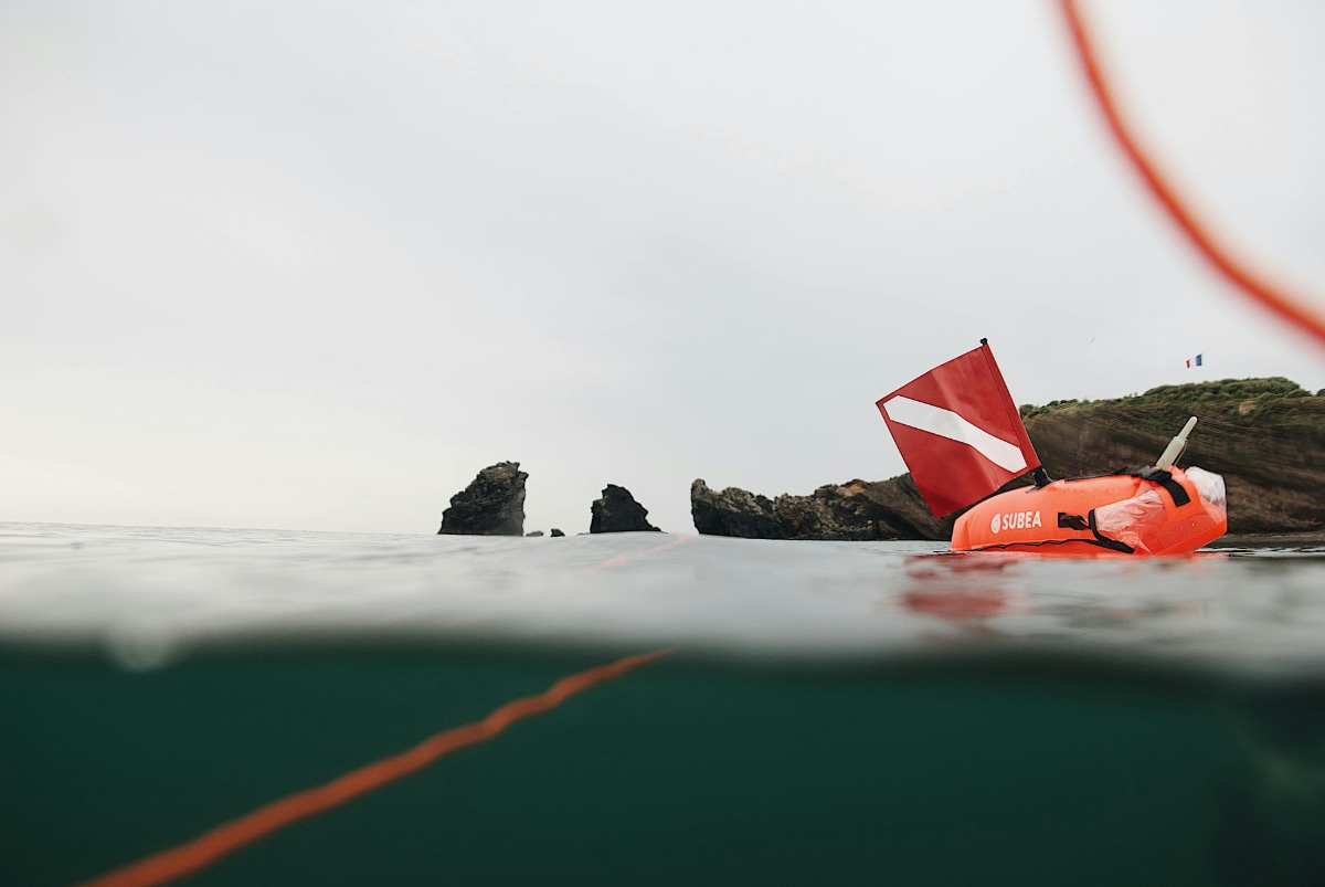 Scuba buoy and flag